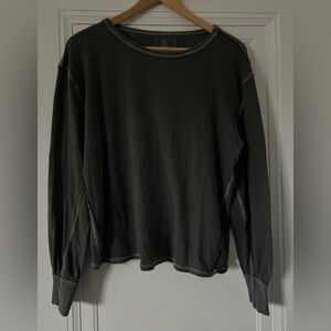 We The Free Dark Gray Long Sleeve Top